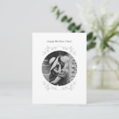 Personalised Photo Happy Mother's Day Card. Postkarte (Stehend Vorderseite)