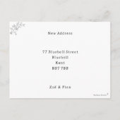 Personalised Photo Moving House New Home Card. Postkarte (Rückseite)