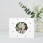 Personalised Photo Valentine's Day Card. Postkarte (Stehend Vorderseite)