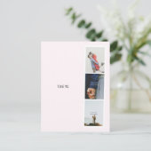 Personalised Photo Valentine's Day Love Card. Postkarte (Stehend Vorderseite)