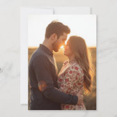 Personalised Photo Wedding Invitation Einladung (Rückseite)