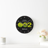 Personalised Pickleball 002 score Runde Wanduhr (Zuhause)