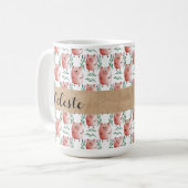 Personalised Pig Mug – Cute Farm Animal Gift Cup Kaffeetasse (Vorderseite Links)