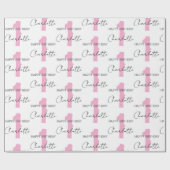 Personalised Pink 1st 2nd 3rd 10th Birthday Party Geschenkpapier (Flach)
