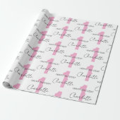 Personalised Pink 1st 2nd 3rd 10th Birthday Party Geschenkpapier (Ungerollt)