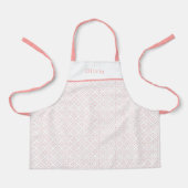 Personalised Pink Dot Shapes Apron. Schürze (Vorderseite)