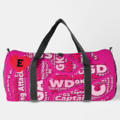 Personalised Pink Netball Duffle Bag (Rückseite)