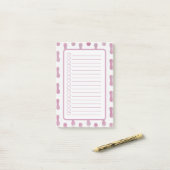 Personalised Pink Shapes Note List. Post-it Klebezettel (Auf Schreibtisch)