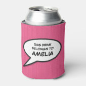 Personalised Pop Art Comic Book Speech Bubble Dosenkühler (Kanne Vorderseite)