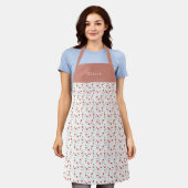Personalised Pretty Poppy Pattern Apron Schürze (Getragen)