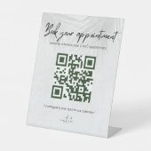 Personalised QR code stand Sockelschild (Vorderseite)