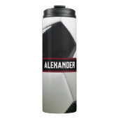 Personalised Soccer Water Bottle With Name Thermosbecher (Vorderseite)