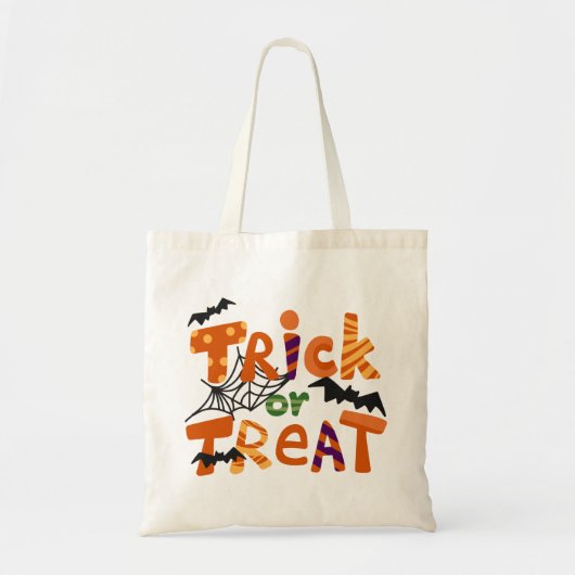 Personalised Spooky Trick or Treat – Halloween Tragetasche (Vorne)