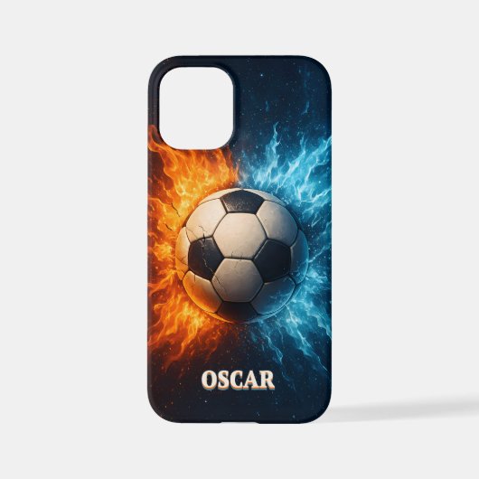 Personalised Sports/Soccer iPhone 12 Mini Case Hülle (Rückseite)
