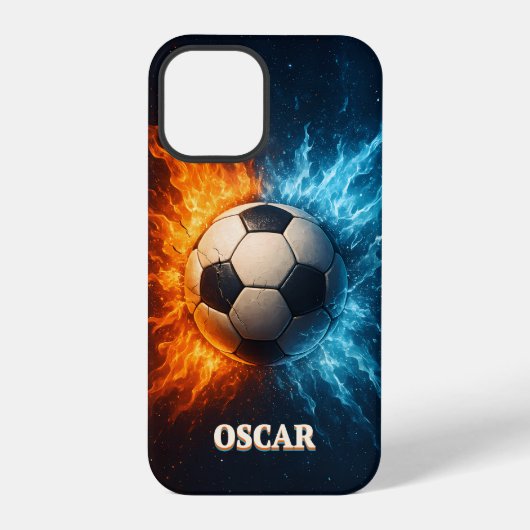 Personalised Sports/Soccer iPhone 12 Pro Case Hülle (Rückseite)