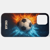 Personalised Sports/Soccer iPhone 12 Pro Max Case Hülle (Hinten horizontal)
