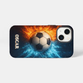 Personalised Sports/Soccer iPhone 13 Mini Case Hülle (Rückseite (Horizontal))