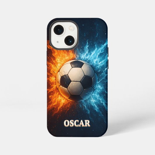 Personalised Sports/Soccer iPhone 13 Mini Case Hülle (Rückseite)