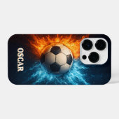 Personalised Sports/Soccer iPhone 14 Pro Case Hülle (Rückseite (Horizontal))