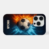 Personalised Sports/Soccer iPhone 15 Pro Case Hülle (Rückseite (Horizontal))