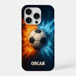 Personalised Sports/Soccer iPhone 15 Pro Case Hülle