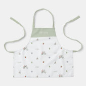 Personalised Spring Mice On A Bike Pattern Apron Schürze (Vorderseite)
