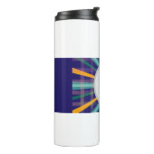 personalised stunning blue Thermal Tumbler Thermosbecher (Nach links gedreht)