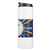 personalised stunning blue Thermal Tumbler Thermosbecher (Nach rechts gedreht)