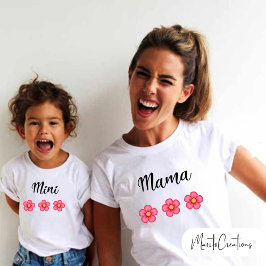 Personalised T-shirt for Mother's Day in pairs