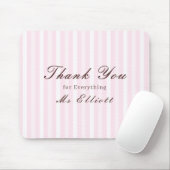 Personalised Thank You Teacher Mouse Pad Pink Mist Mousepad (Mit Mouse)