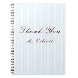 Personalised Thank You Teacher Notebook Notizblock