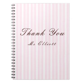 Personalised Thank You Teacher Notebook Notizblock