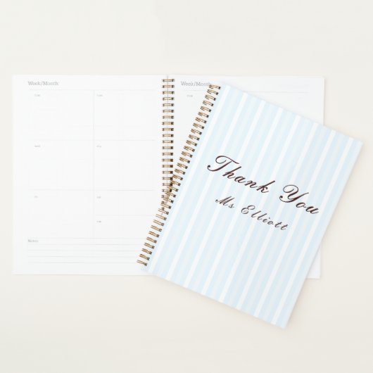 Personalised Thank You Teacher Notebook  Planer (Anzeige)