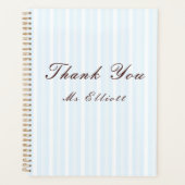 Personalised Thank You Teacher Notebook  Planer (Vorderseite)