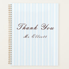 Personalised Thank You Teacher Notebook Planer