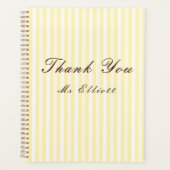 Personalised Thank You Teacher Notebook  Planer (Vorderseite)