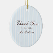 Personalised Thank You Teacher Ornament Bluebell (Rechts)