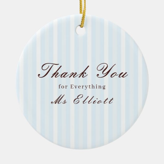 Personalised Thank You Teacher Ornament Bluebell (Vorne)
