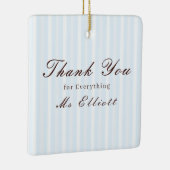 Personalised Thank You Teacher Ornament Bluebell (Rechts)