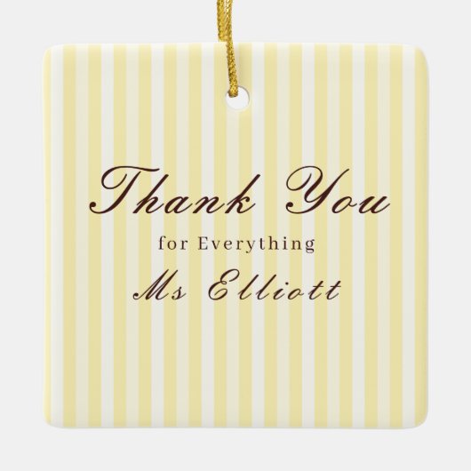 Personalised Thank You Teacher Ornament Buttercup (Vorderseite)