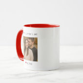 Personalised Valentine's Day Photo Tasse (Vorderseite Links)