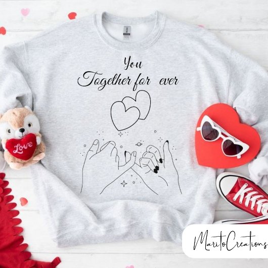 Personalised Valentine's Day sweater for couples Sweatshirt
