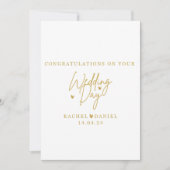 Personalised Wedding Day Card - Happil Ever After Einladung (Vorderseite)