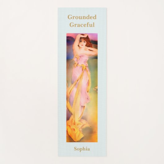 Personalised Yoga Mat | Grounded Graceful Goddess Yogamatte (Vorderseite)
