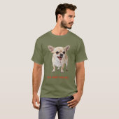 Personalised You Can't See Me Chihuahua WWE T-Shirt (Vorne ganz)