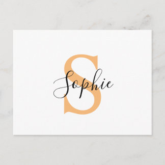 Personalised Your Name, Custom Name, Birthday Gift Ankündigungspostkarte