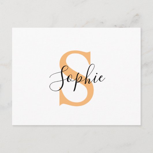 Personalised Your Name, Custom Name, Birthday Gift Ankündigungspostkarte (Vorderseite)