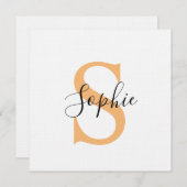 Personalised Your Name, Custom Name, Birthday Gift Einladung (Vorne/Hinten)