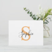 Personalised Your Name, Custom Name, Birthday Gift Einladung (Stehend Vorderseite)