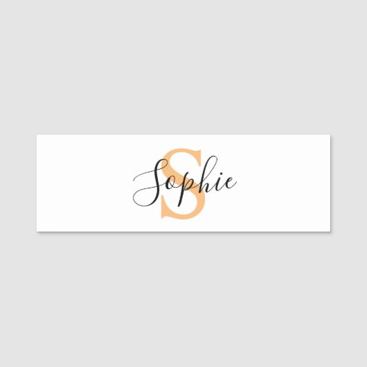 Personalised Your Name, Custom Name, Birthday Gift Namensschild (Vorderseite)